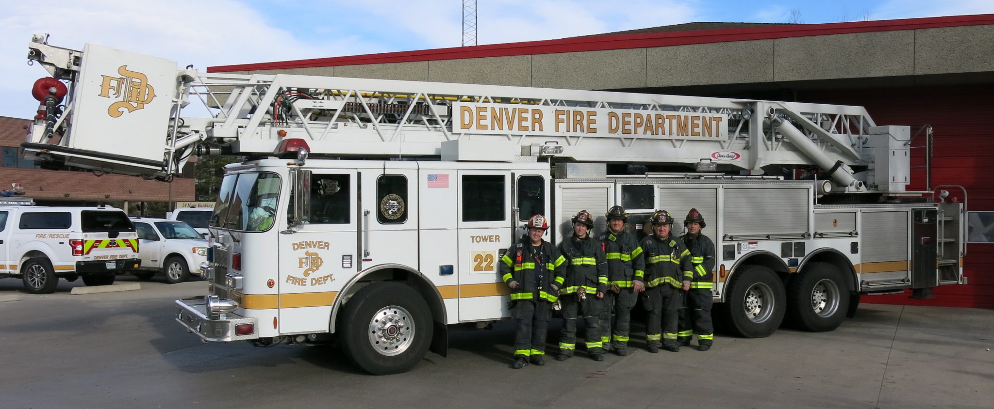 Denver Fire Fighters and truck
